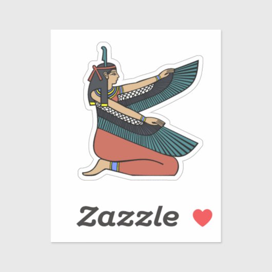 Sticker Ma’at (déesse égyptienne) (Feuille)