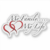 Sticker Ma famille Ma vie (Devant)