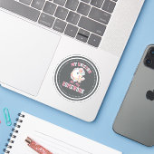 Sticker Ma Licorne a Mangé Mon Devoir (Ordinateur portable avec iPhone)