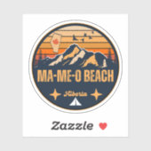 Sticker Ma-Me-O Beach (Alberta) (Feuille)