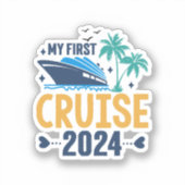 Sticker Ma première croisière 2024 (Recto)
