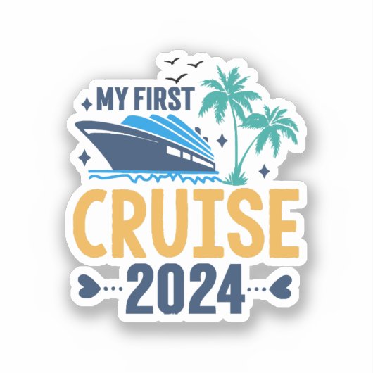 Sticker Ma première croisière 2024 (Recto)