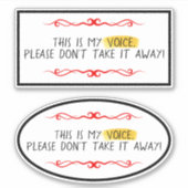 Sticker Ma voix AAC (Devant)