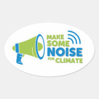 Sticker - Maak wat lawaai voor het klimaat