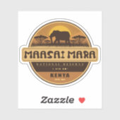 Sticker Maasai Mara , National Reserve , Kenya (Feuille)