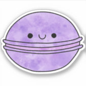 Sticker macaron délicieux (Devant)