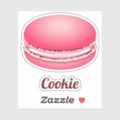 Sticker Macaron rose Pop Cookie (Feuille)