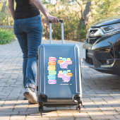 Sticker macarons arc-en-ciel pastel (Valise Insitu)