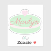 Sticker Macarons Boulangerie Sucres Baker (Feuille)