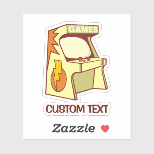 Sticker Machine d'arcade (Feuille)