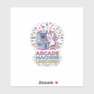 Sticker Machine de jeux vidéo Licorne Impression Licorne P
