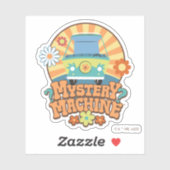 Sticker Machine de mystère Van Floral Graphisme (Feuille)