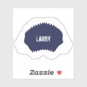 Sticker Mâchoire et dents de requin ouvertes (Feuille)