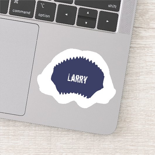 Sticker Mâchoire et dents de requin ouvertes (Détail)