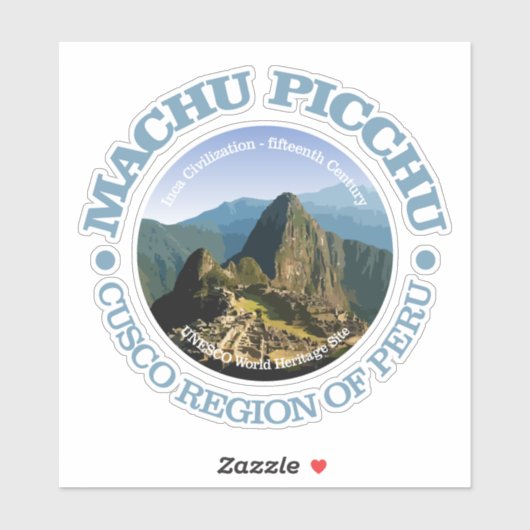 Sticker Machu Picchu (Feuille)