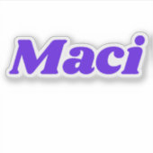 Sticker Maci (Devant)
