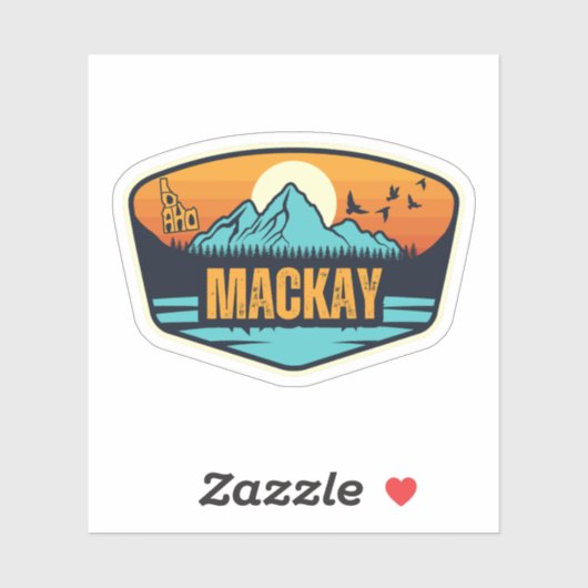 Sticker Mackay, Idaho (Feuille)