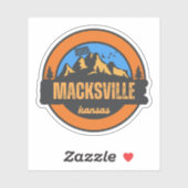 Sticker Macksville, Kansas (Feuille)