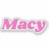 Sticker Macy (Devant)