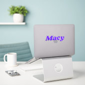 Sticker Macy (Ordinateur portable sur le bureau)