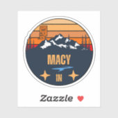 Sticker Macy, Indiana (Feuille)
