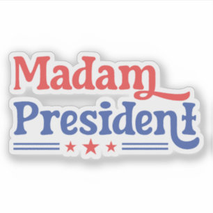 Sticker Madame la Présidente 47e Président Vote Kamala Har
