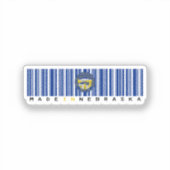 Sticker Made in Montana Barcode Drapeau - Etat (Recto)