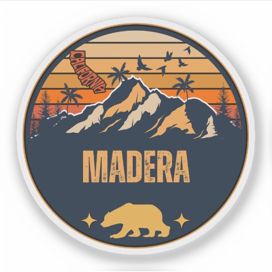 Sticker Madera, Californie (Devant)
