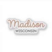 Sticker Madison Wisconsin (Devant)