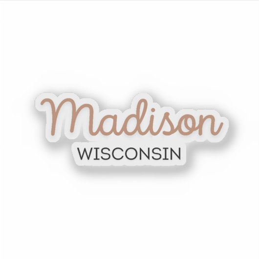 Sticker Madison Wisconsin (Devant)