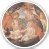 Sticker Madonna du Magnificat par Sandro Botticelli (Devant)