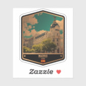 Sticker Madrid (Feuille)