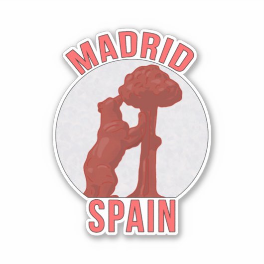 Sticker Madrid Espagne (Devant)
