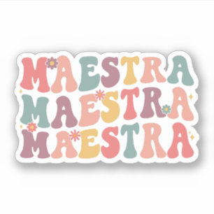Sticker Maestra super, Cadeau d'appréciation de l'enseigna