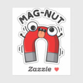Sticker Mag-nut Blague Aimant Jeu de mots (Feuille)