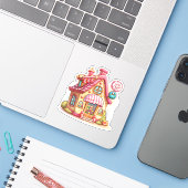 Sticker Magasin de bonbons (Ordinateur portable avec iPhone)