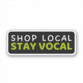 Sticker Magasiner local Séjour Vocal - Support (Devant)