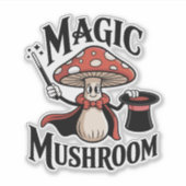 Sticker Magicien Champignon Magique (Devant)