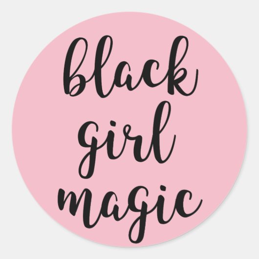 Sticker magique pour fille noire (Devant)