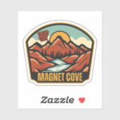 Sticker Magnet Cove, Arkansas (Feuille)