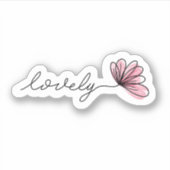 Sticker Magnifique Ordinateur portable à fleurs Word | Sti (Devant)