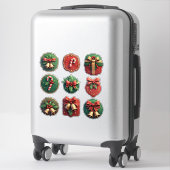 Sticker Magnifiquement conçus biscuits de Noël (Sur valise)