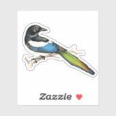 Sticker Magpie Bird (Feuille)