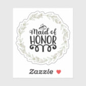 Sticker Maid of honor (Feuille)