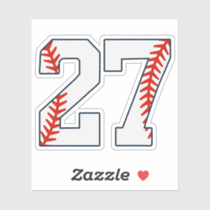 Sticker Maillot de Baseball Numéro 27
