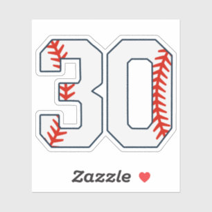 Sticker Maillot de Baseball Numéro 30