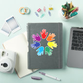 Sticker Main arc-en-ciel (Couverture iPad)