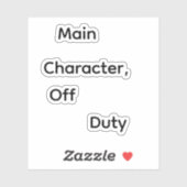 Sticker Main Character, Off Duty (Feuille)