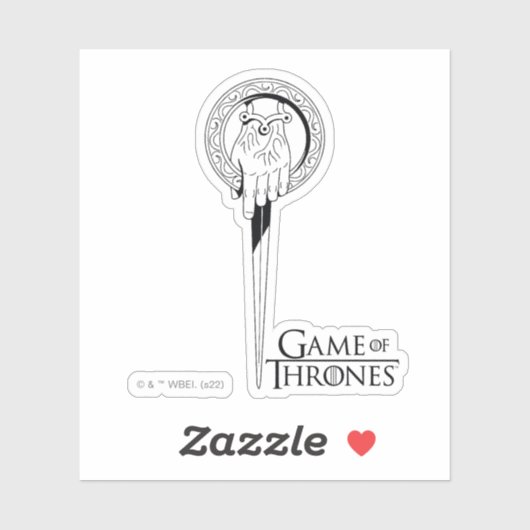 Sticker Main de l'icône du roi (Feuille)