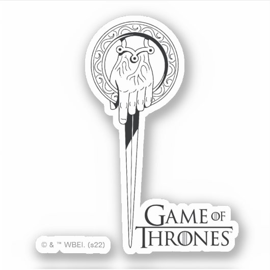 Sticker Main de l'icône du roi (Devant)